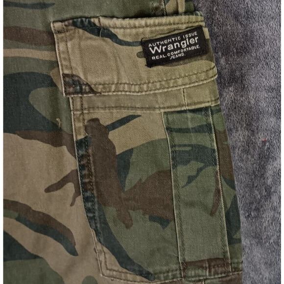 Camouflage Cargo Shorts Men Size 44 Big Tall Tactical Outdoor Grunge Woodland - Picture 11 of 12